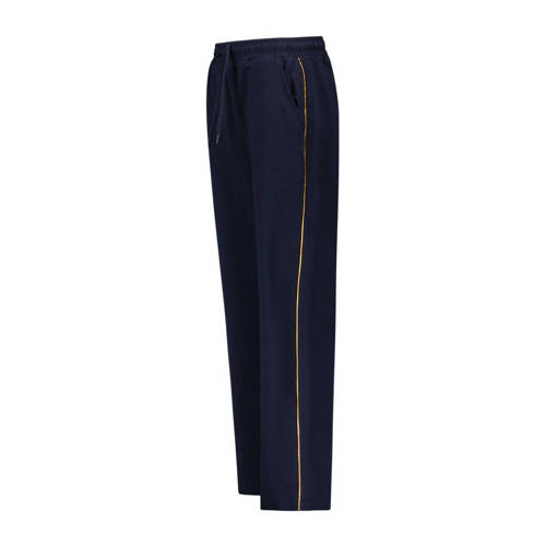 TYGO & vito regular fit broek Pip met zijstreep donkerblauw Meisjes Katoen 92