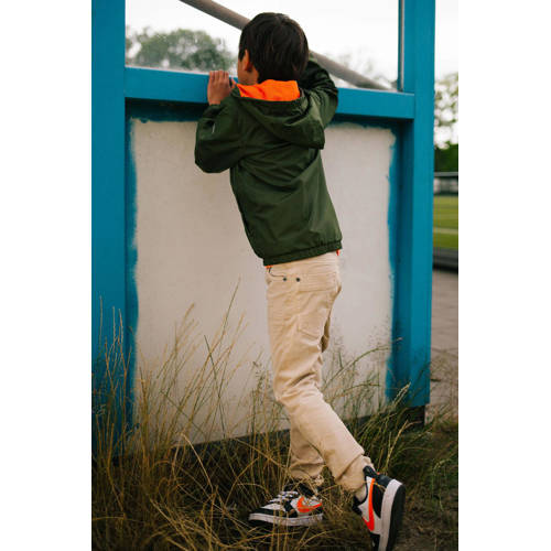 TYGO & vito zomerjas Jayro donkergroen oranje wit Jongens Polyester Capuchon 92