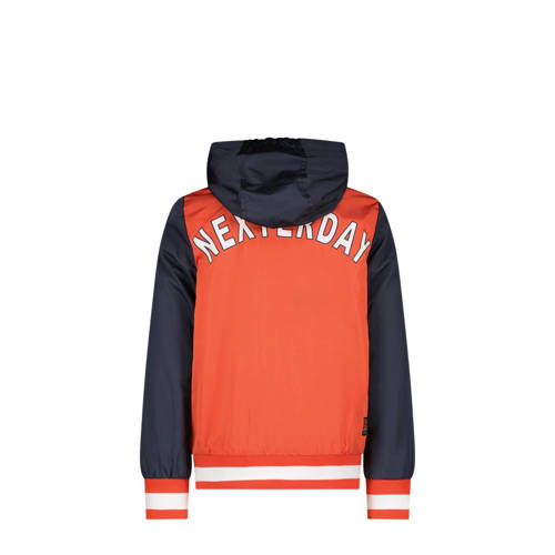 TYGO & vito zomerjas Jennoah rood donkerblauw Jongens Gerecycled polyester Capuchon 92
