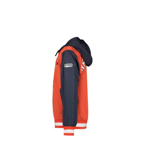 TYGO & vito zomerjas Jennoah rood donkerblauw Jongens Gerecycled polyester Capuchon 92
