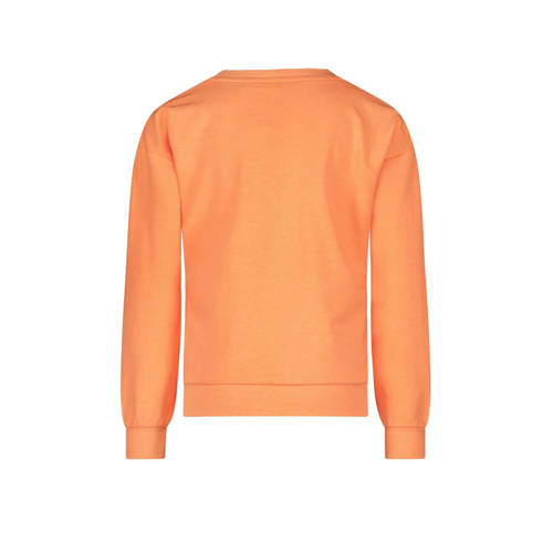 TYGO & vito sweater Noë met printopdruk neon oranje Printopdruk 92