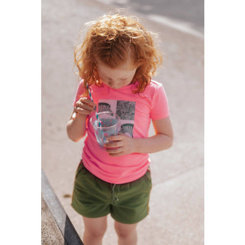 TYGO & vito T-shirt met printopdruk zoetroze Meisjes Polyester Ronde hals 92