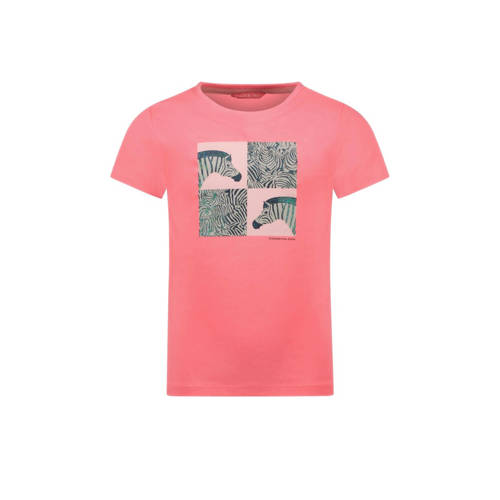 TYGO & vito T-shirt met printopdruk zoetroze Meisjes Polyester Ronde hals