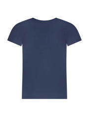 thumbnail: TYGO & vito T-shirt Jayla met tekst donkerblauw