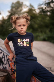 thumbnail: TYGO & vito T-shirt Jayla met tekst donkerblauw