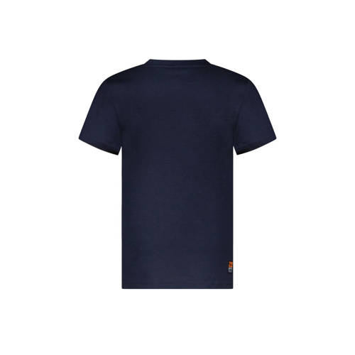 TYGO & vito T-shirt Jaimy met printopdruk donkerblauw Jongens Katoen Ronde hals 146 152