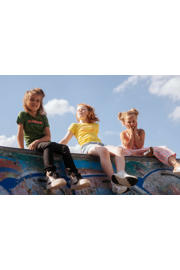thumbnail: TYGO & vito T-shirt Jayla met tekst felgeel
