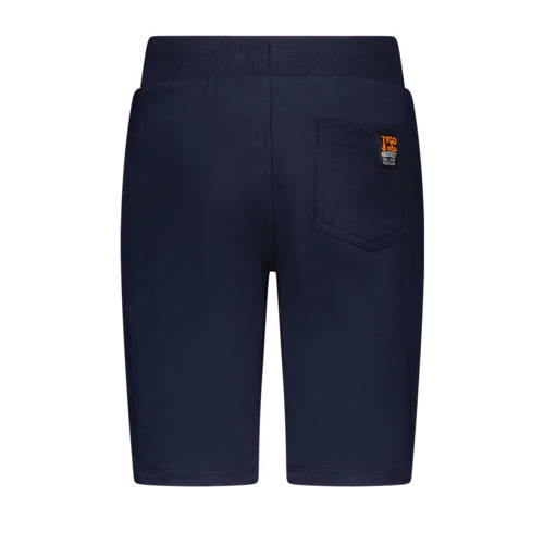 TYGO & vito slim fit sweatshort Bing met zijstreep donkerblauw Korte broek Jongens Stretchkatoen 92