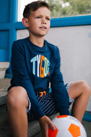 thumbnail: TYGO & vito sweater Sem met logo donkerblauw/multi