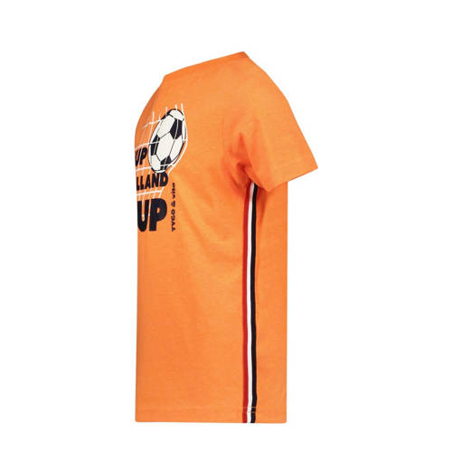 TYGO & vito T-shirt Holland met contrastbies oranje Jongens Polyester Ronde hals 92