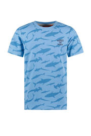 thumbnail: TYGO & vito T-shirt Thijs met all over print lichtblauw