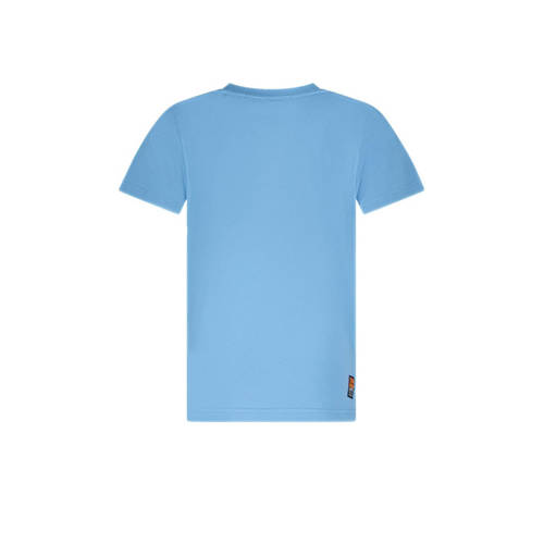 TYGO & vito T-shirt Jaimy met printopdruk lichtblauw Jongens Katoen Ronde hals 92