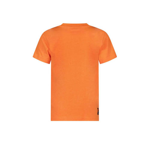 TYGO & vito T-shirt James met logo feloranje Jongens Polyester Ronde hals 92