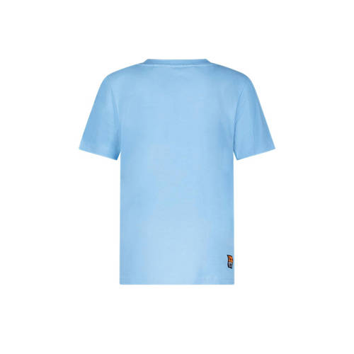 TYGO & vito gestreept T-shirt Toby lichtblauw donkerblauw Jongens Biologisch katoen Ronde hals 92