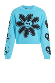 thumbnail: Shoeby trui met all over print turquoise