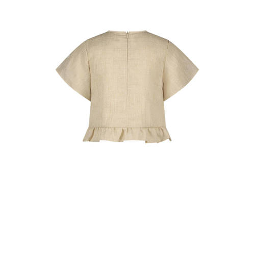 Le Chic top EVOLY beige Meisjes Polyester Ronde hals Effen 104