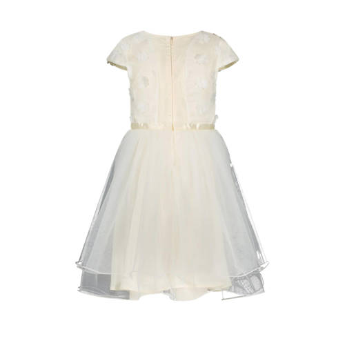 Le Chic maxi jurk STARLIGHT wit Meisjes Polyester Ronde hals Effen 98