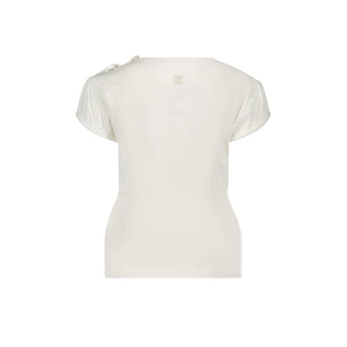 Le Chic baby T-shirt NOM met printopdruk wit Meisjes Katoen Ronde hals 68