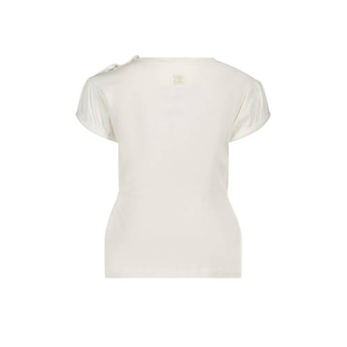 Le Chic baby T-shirt NOM met printopdruk wit Meisjes Katoen Ronde hals 68