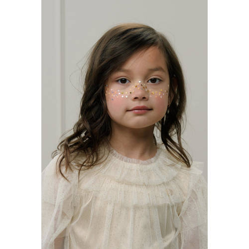 Le Chic baby top ECLATAR wit Meisjes Polyester Ronde hals Effen 104