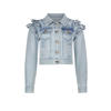 Le Chic spijkerjas ALLY met ruches blauw