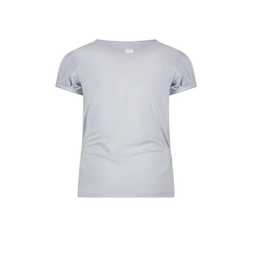Le Chic T-shirt NOMS met printopdruk lichtblauw Meisjes Stretchkatoen Ronde hals 98