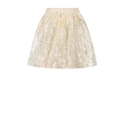 Le Chic kanten rok TRUTHY met kant bruin 98 | Rok van