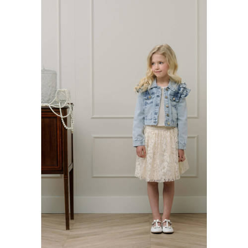 Le Chic kanten rok TRUTHY met kant bruin 98 | Rok van