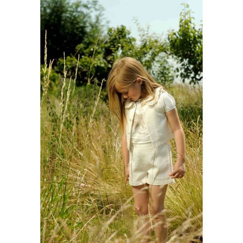 Le Chic regular fit casual short DUTTI offwhite Korte broek Ecru Meisjes Polyester 98