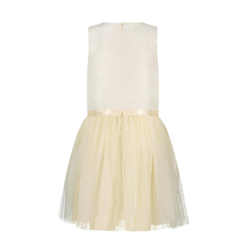 Le Chic A-lijn jurk SYMPHONY goud Meisjes Polyester Ronde hals 98