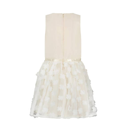 Le Chic A-lijn jurk SYMPHONICA wit Meisjes Polyester Ronde hals 98