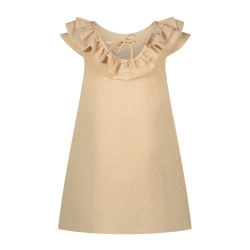 Le Chic A-lijn jurk SALUCA beige Meisjes Viscose Boothals Effen 104