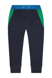 thumbnail: Stains&Stories regular fit broek donkerblauw/blauw/groen