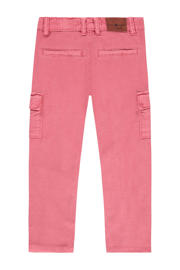 thumbnail: Roze meisjes Stains&Stories regular fit broek van katoen met rits- en haaksluiting