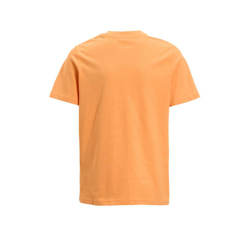 jack & jones JUNIOR T-shirt JCOPHOTO met logo oranje Jongens Katoen Ronde hals 128