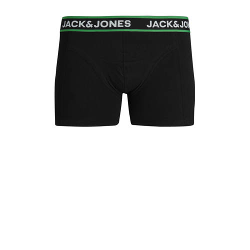 Jack & jones JUNIOR boxershort JACPINK FLOWERS set van 3 zwart groen geel Jongens Stretchkatoen 128