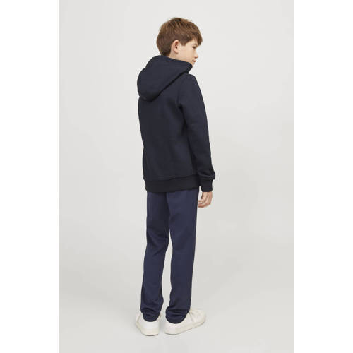 jack & jones JUNIOR hoodie JCOLOGAN met logo donkerblauw Sweater Logo 128