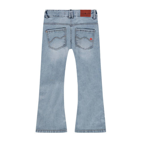 Stains&Stories flared jeans blauw Meisjes Denim Effen 104
