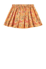 thumbnail: Stains&Stories rok met all over print en plooien oranje/groen