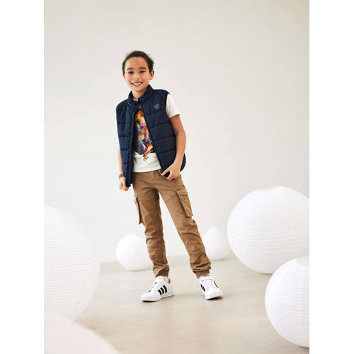 name it KIDS T-shirt NKMBALALLE met katoen wit zwart Printopdruk 116