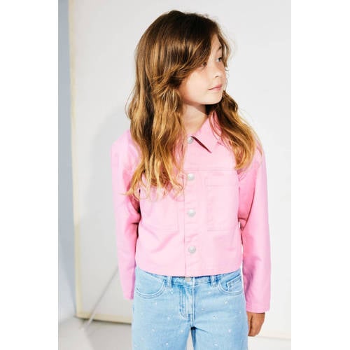 name it KIDS loose fit jeans NKFROSE light blue denim Blauw Meisjes Katoen 116