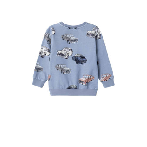name it MINI sweater NMMBILO met all over print lichtblauw blauw All over print 80