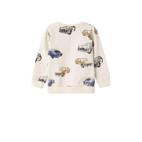 name it MINI sweater NMMBILO met all over print ecru blauw All over print 86