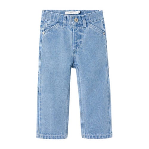 NAME IT MINI straight fit jeans NMMRYAN light blue denim Blauw Jongens Katoen