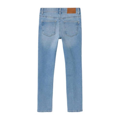 name it KIDS slim fit jeans NMMSILAS light blue denim Blauw Jongens Katoen 116