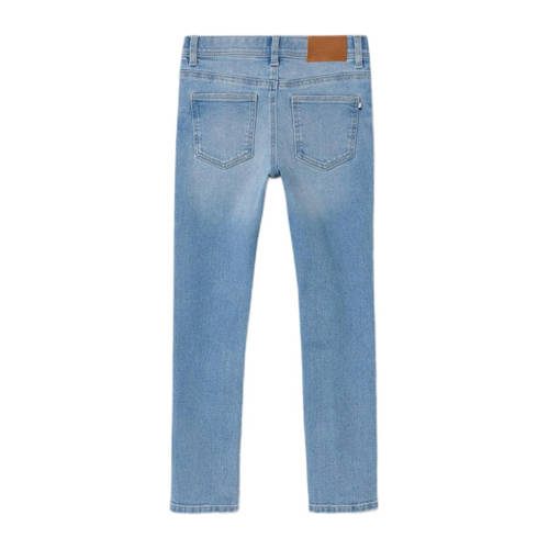 name it KIDS slim fit jeans NMMSILAS light blue denim Blauw Jongens Katoen 116