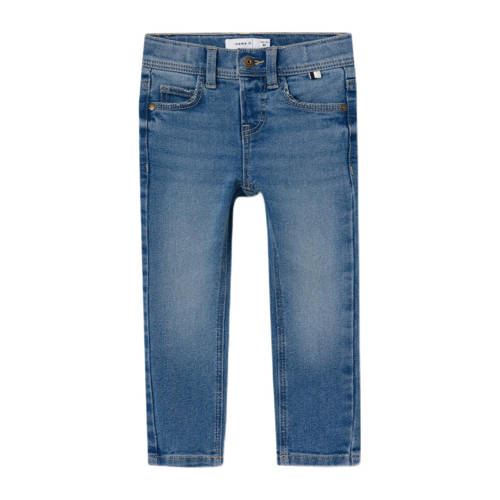 NAME IT MINI slim fit jeans NMMSILAS medium blue denim Blauw Jongens Katoen