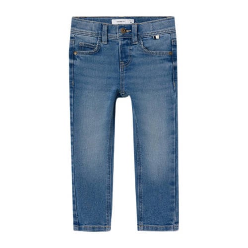 NAME IT MINI slim fit jeans NMMSILAS medium blue denim Blauw Jongens Katoen