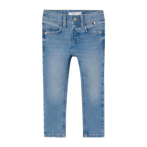 NAME IT MINI slim fit jeans NMMSILAS light blue denim Blauw Jongens Katoen