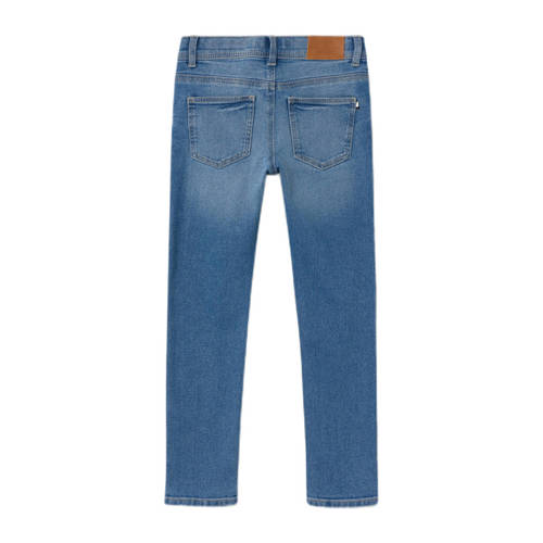 name it KIDS slim fit jeans NMMSILAS medium blue denim Blauw Jongens Katoen 116